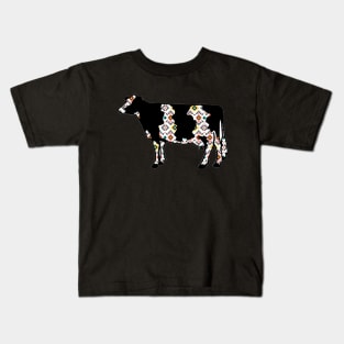 Aztec Dairy Cow Silhouette  - NOT FOR RESALE WITHOUT PERMISSION Kids T-Shirt